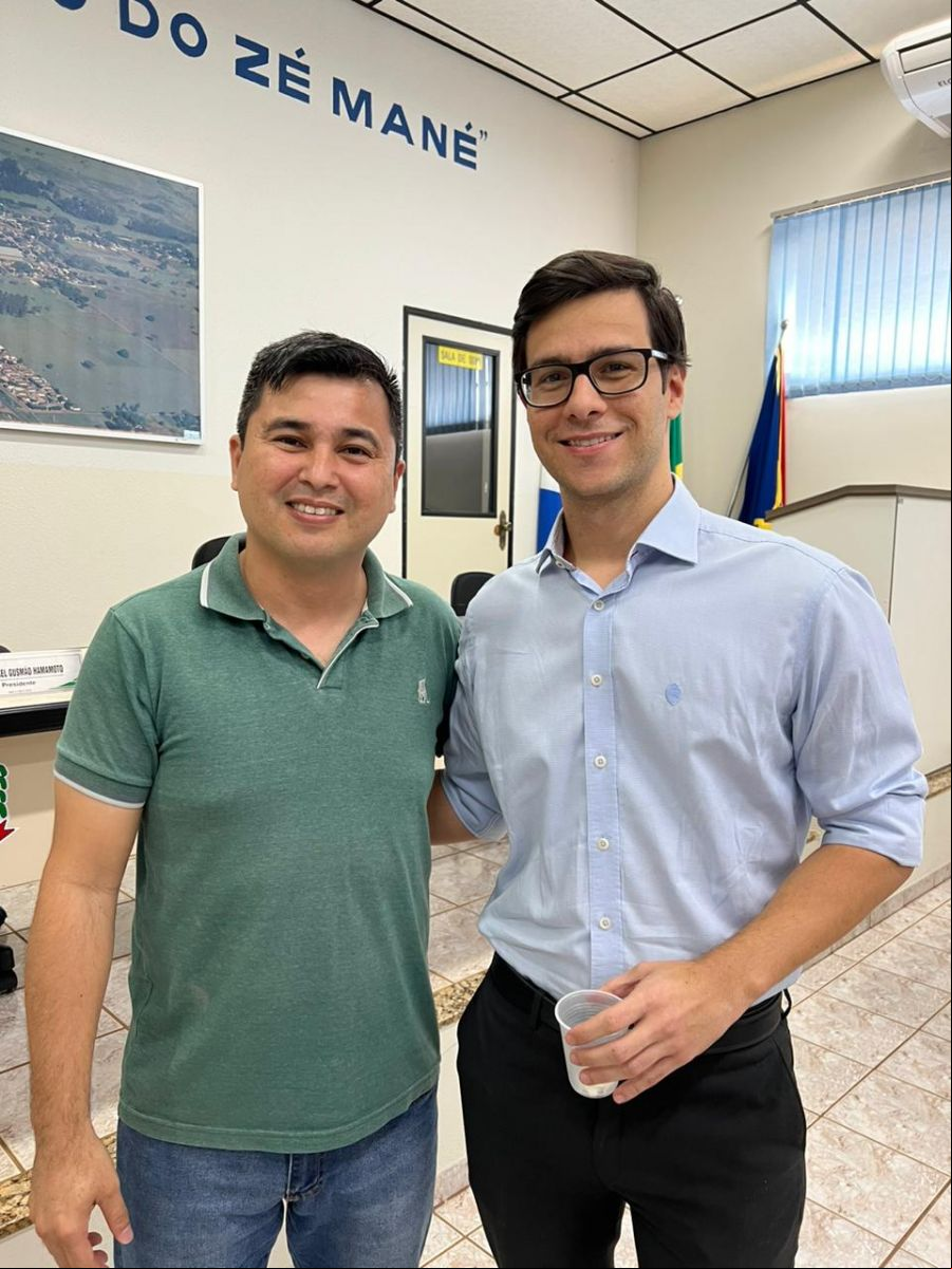Presidente Prof. Rafael e o Juiz de Direito Dr. Túlio Nader Chrysostomo